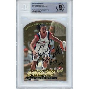 Jennifer Rizzotti Autograph Card Beckett Houston Comets 2000 Fleer Ultra Insert